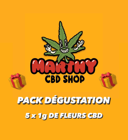 Pack Dégustation 🎁 - 5x1g de Fleurs CBD